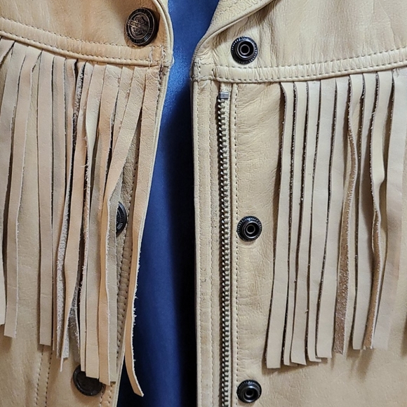 Harley Davidson leather fringed jacket women's XL - Picture 4 of 13